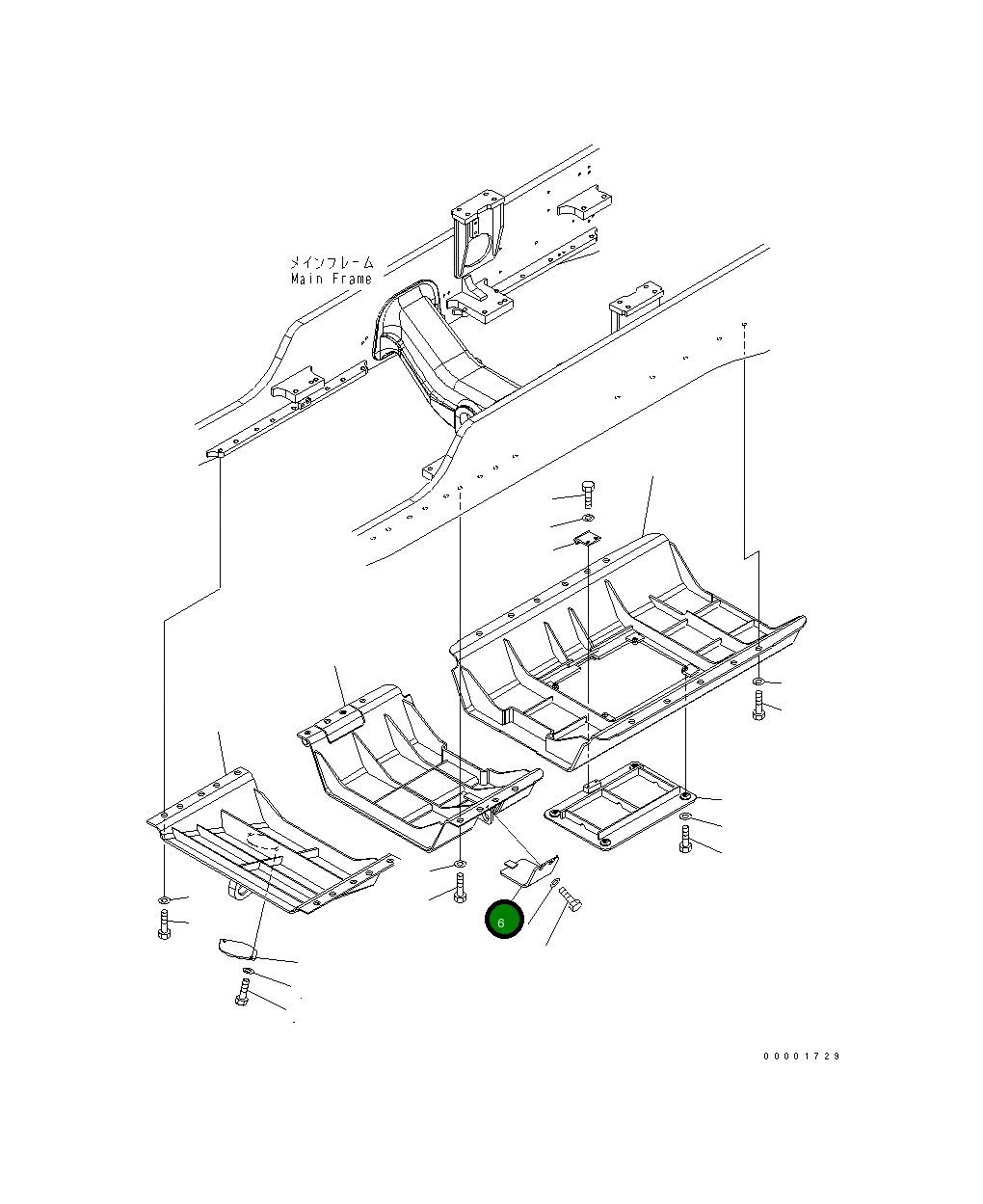 Крышка 154-54-76171 Komatsu