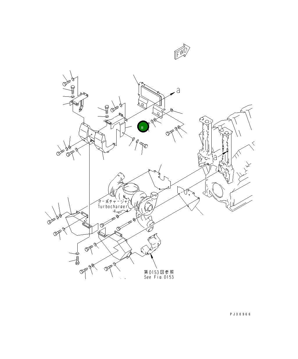 Крышка 6164-12-5882  Komatsu