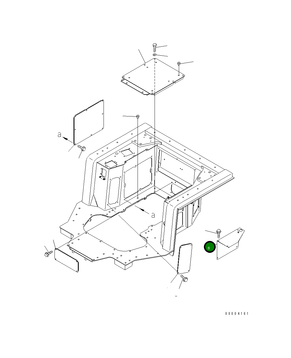 Крышка 198-06-61320 Komatsu