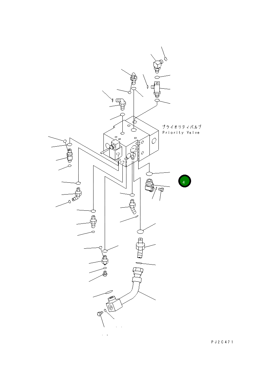 Кольцо уплотнительное (O-Ring) 235-60-15480 Komatsu