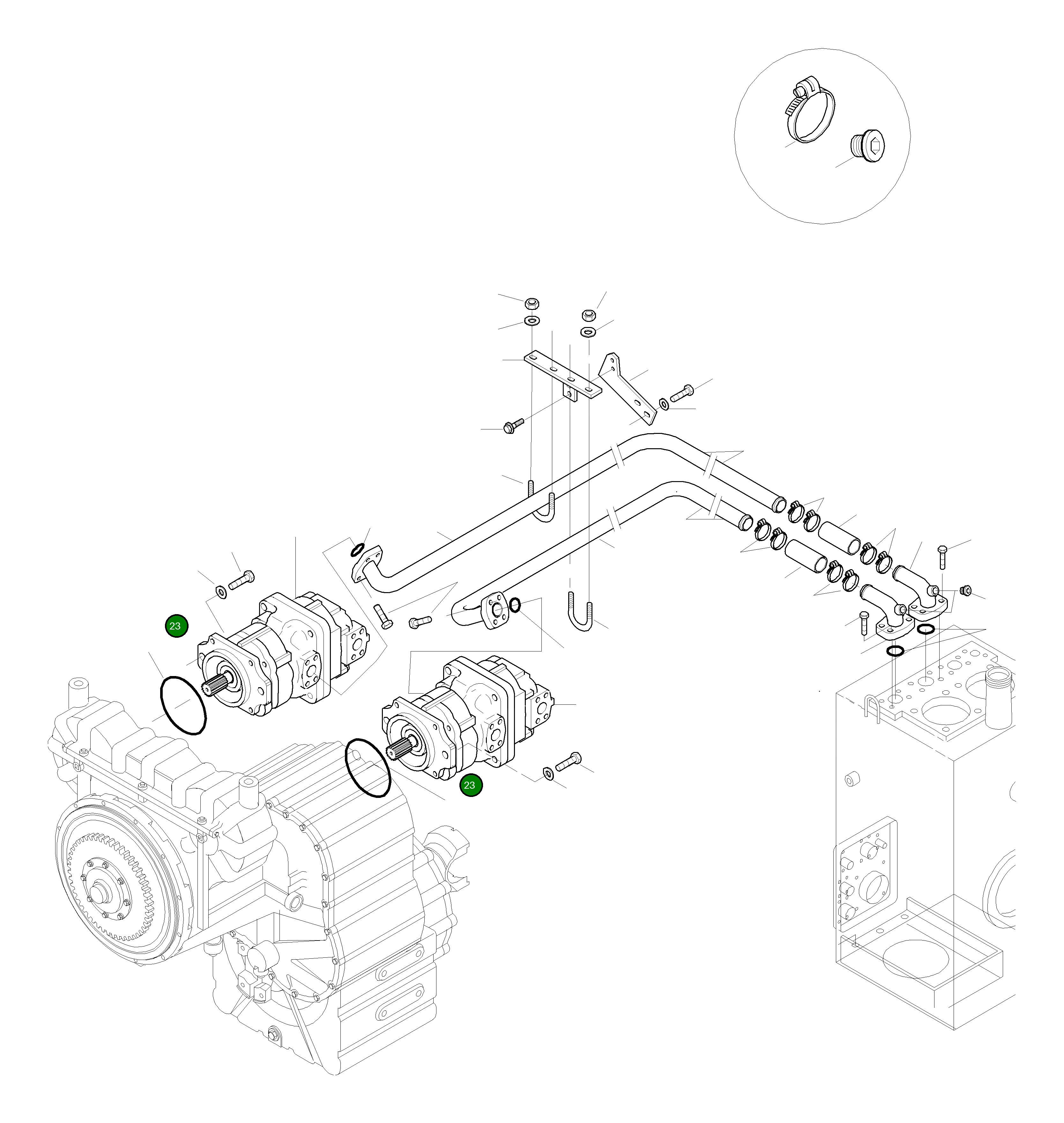 Кольцо уплотнительное (O-Ring) 421-00-H1470 Komatsu