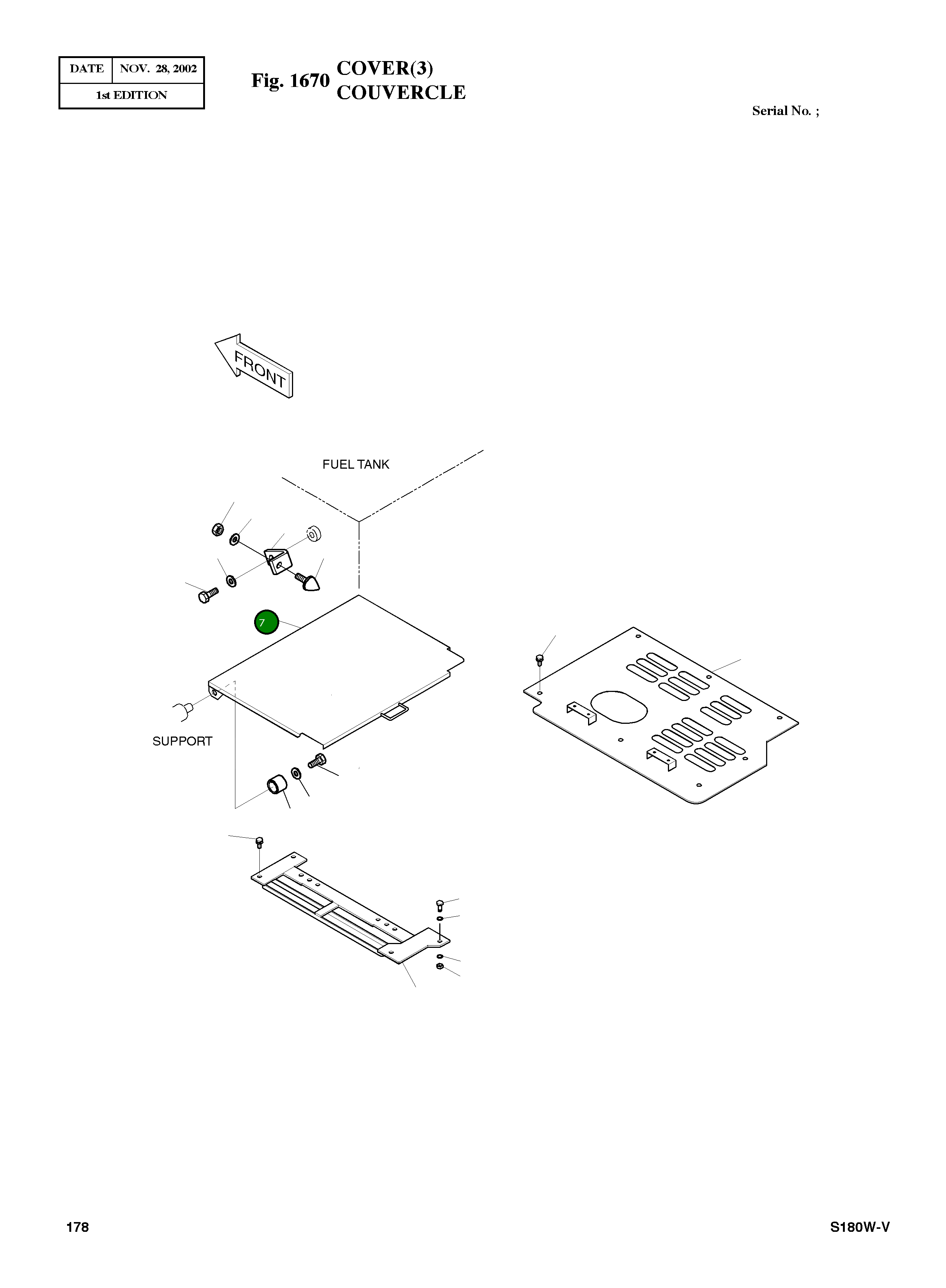 Крышка 2627-1861A Komatsu