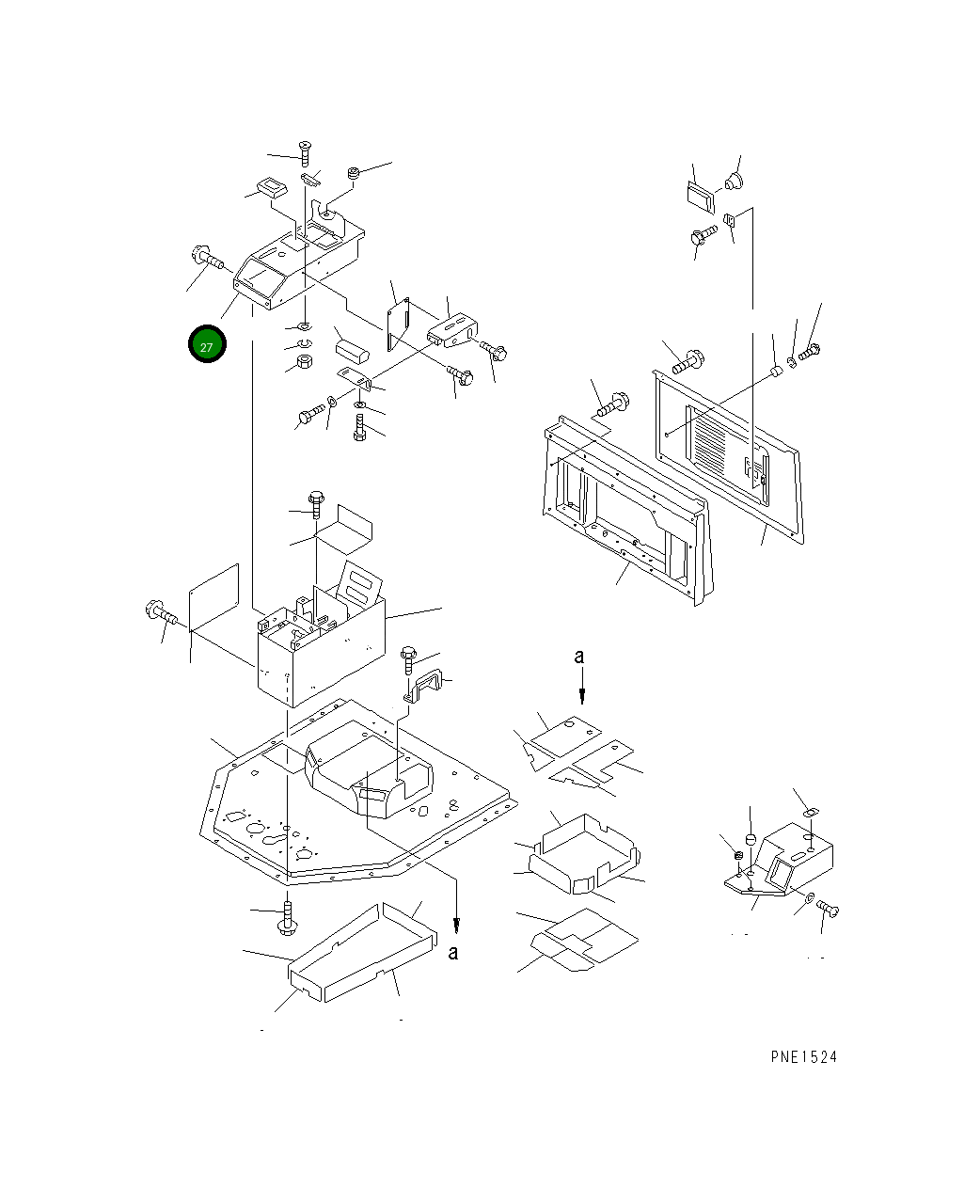 Крышка 427-T39-1170  Komatsu