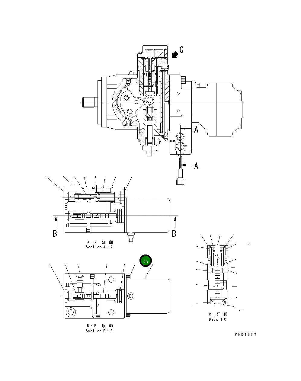 Болт TM8072-061  Komatsu