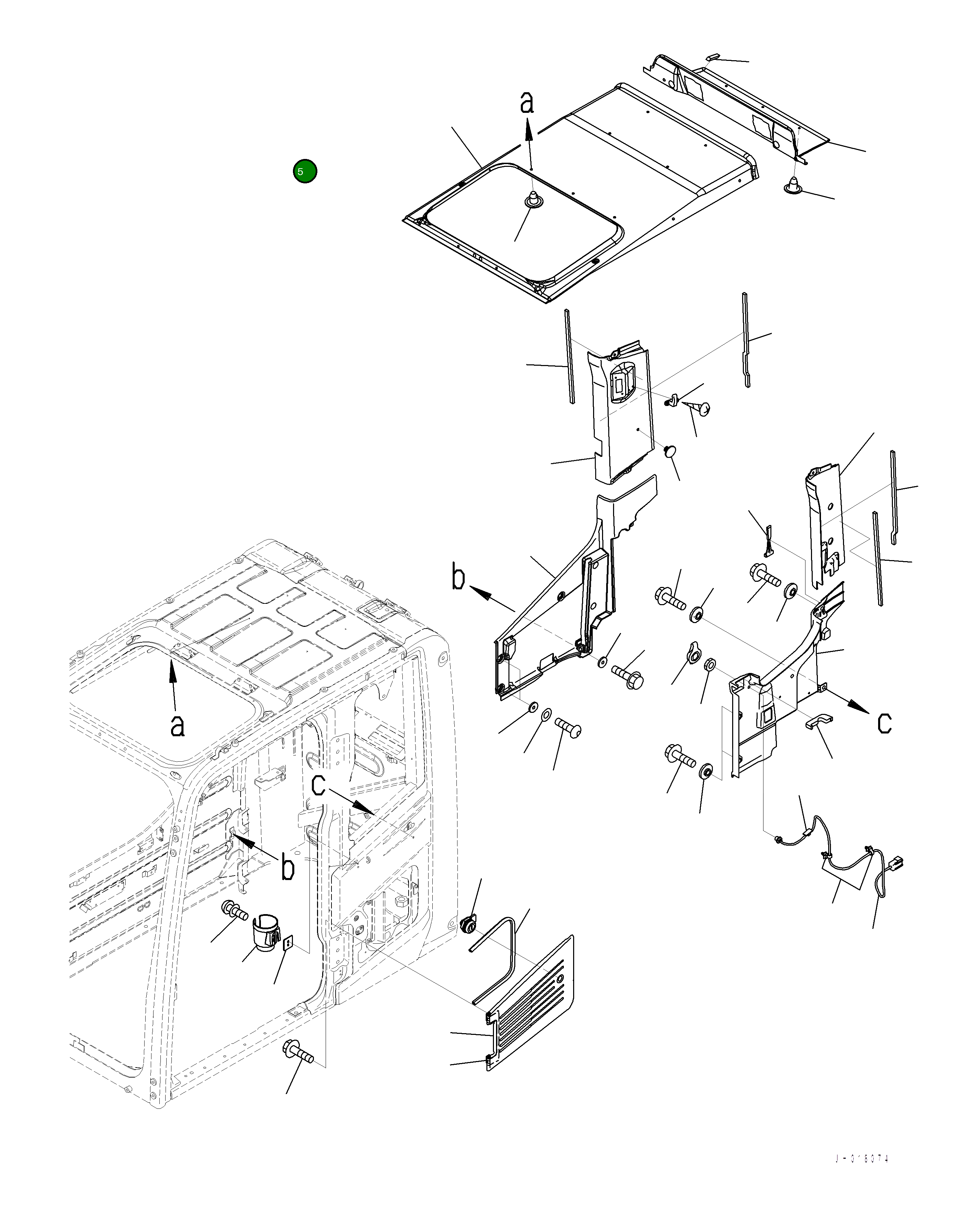 Крышка 208-53-27330  Komatsu