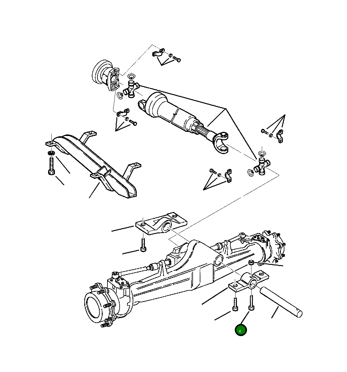 Болт 801015584  Komatsu