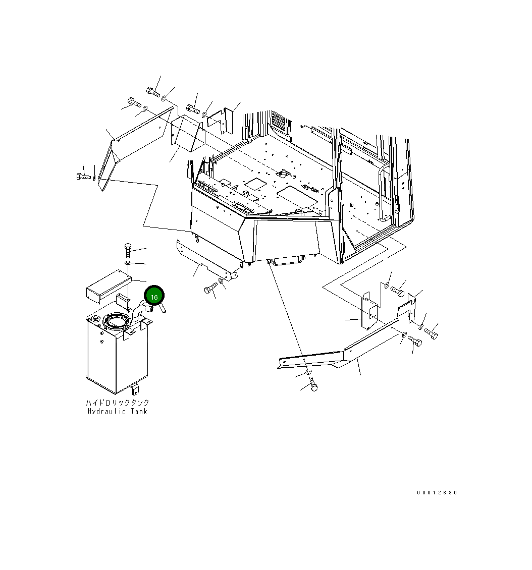 Крышка 418-944-3180  Komatsu