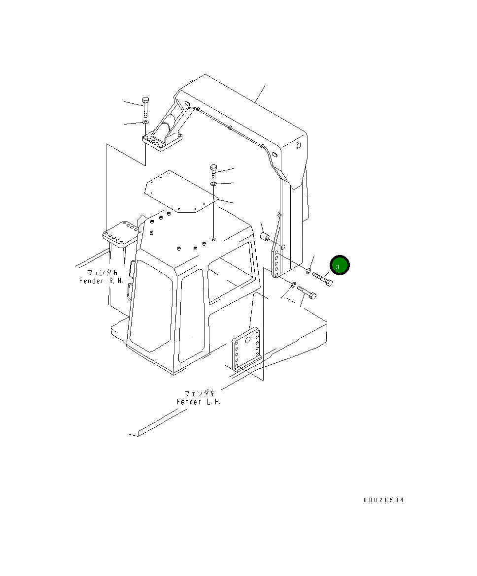 Болт 19M-09-13170 Komatsu