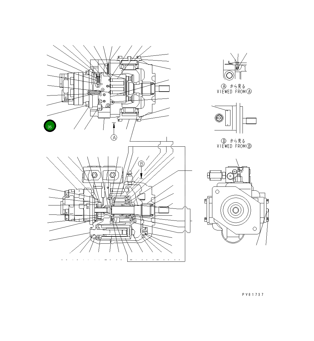 Болт YM172176-73400 Komatsu