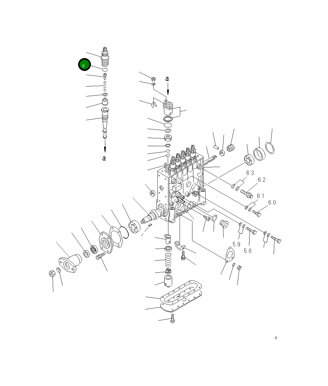 Кольцо уплотнительное (O-Ring) DK029632-2070  Komatsu