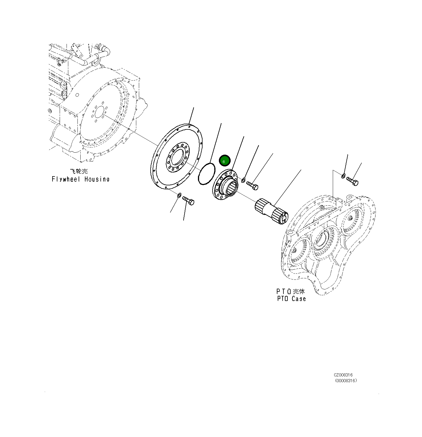 Кольцо уплотнительное (O-Ring) 07000-E2145 Komatsu