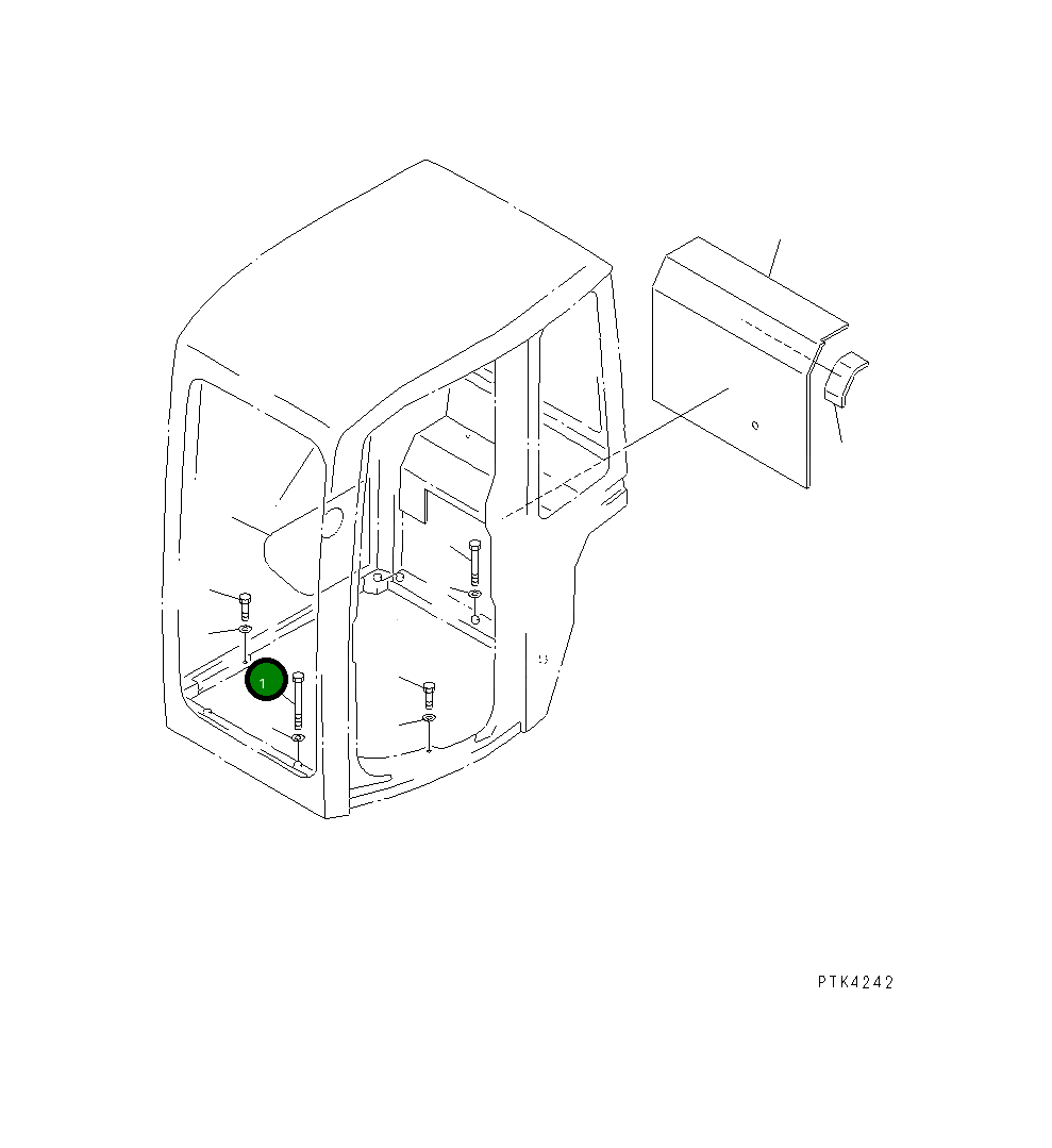 Болт 01011-81005 Komatsu