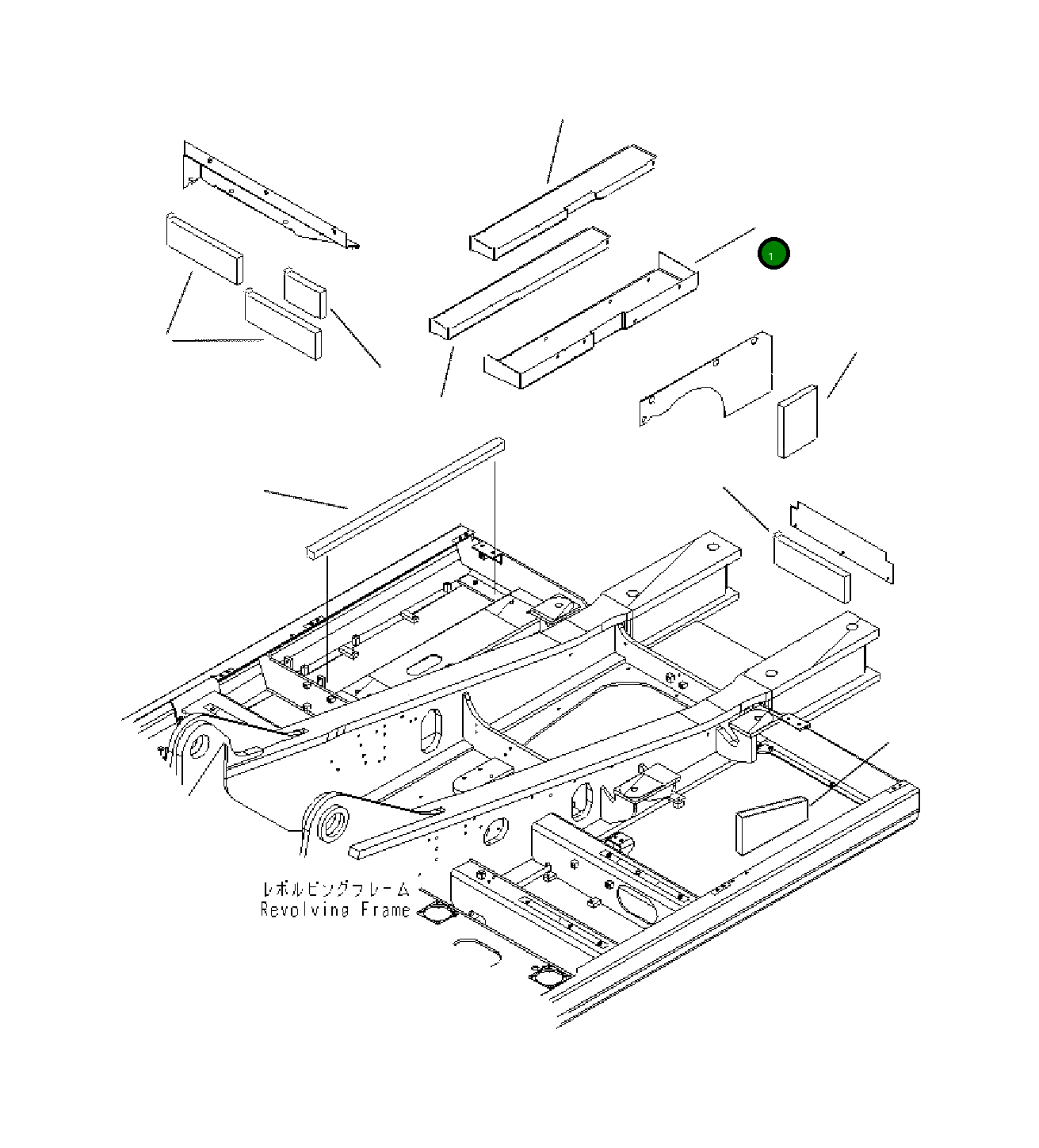 Крышка 208-54-K2470  Komatsu