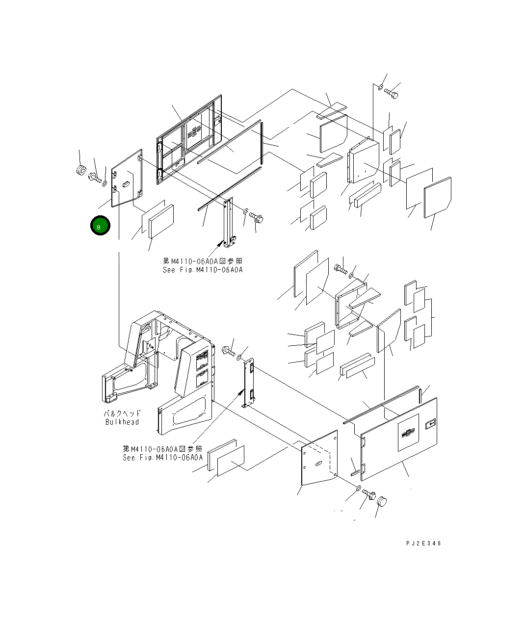 Крышка 426-54-21170  Komatsu