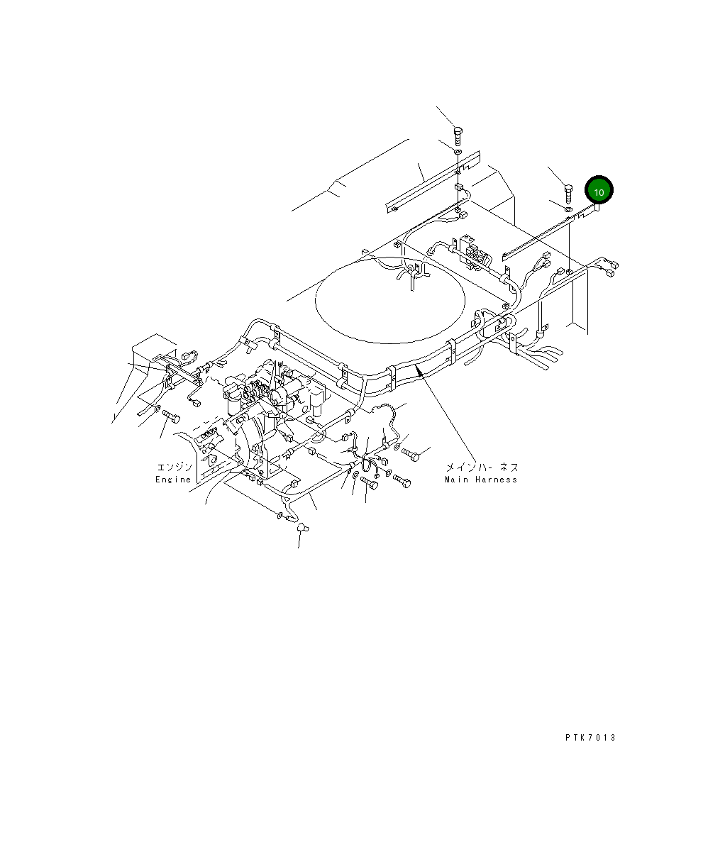 Крышка 21J-06-11611 Komatsu