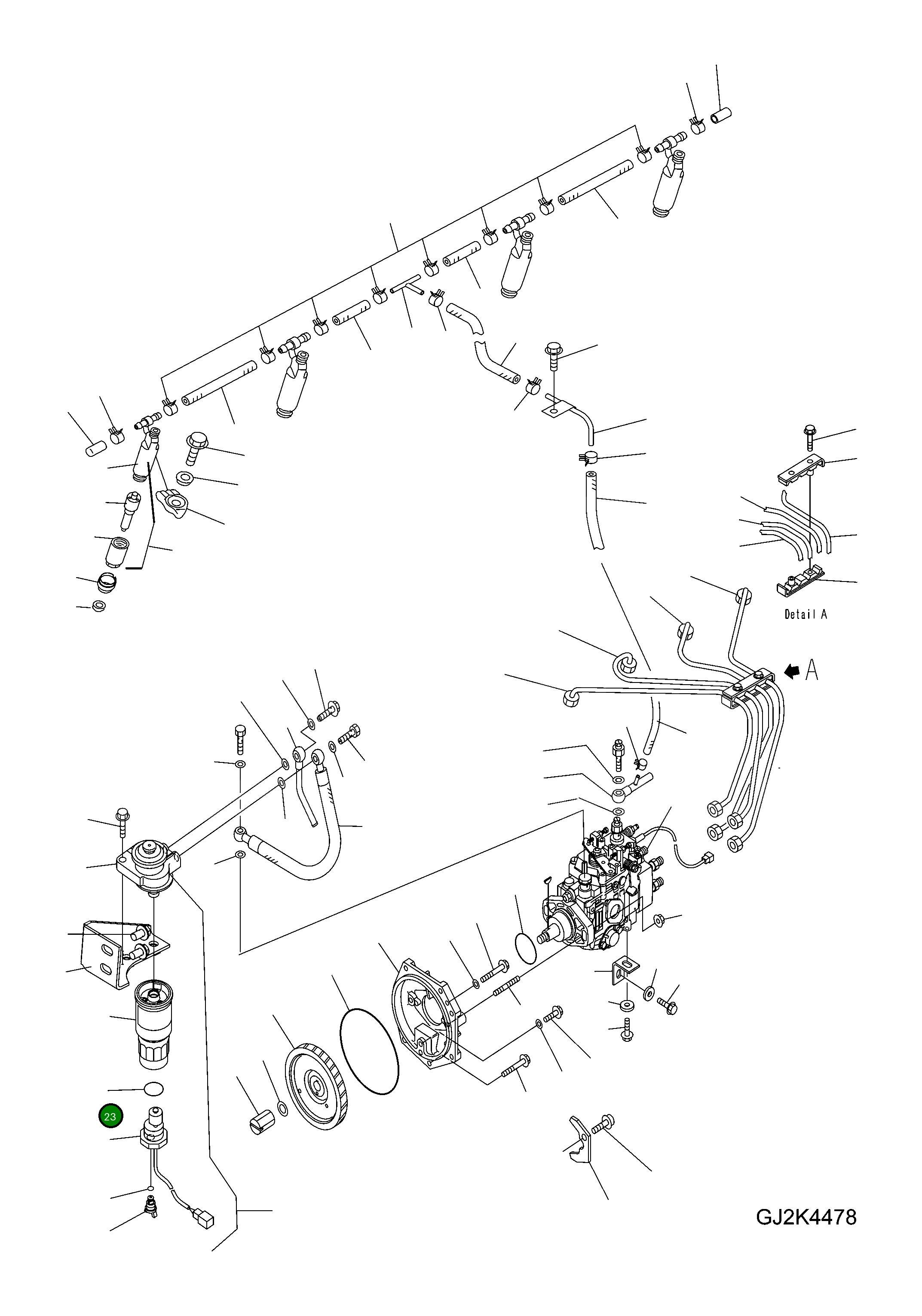 Кольцо уплотнительное (O-Ring) 6204-71-7220 Komatsu