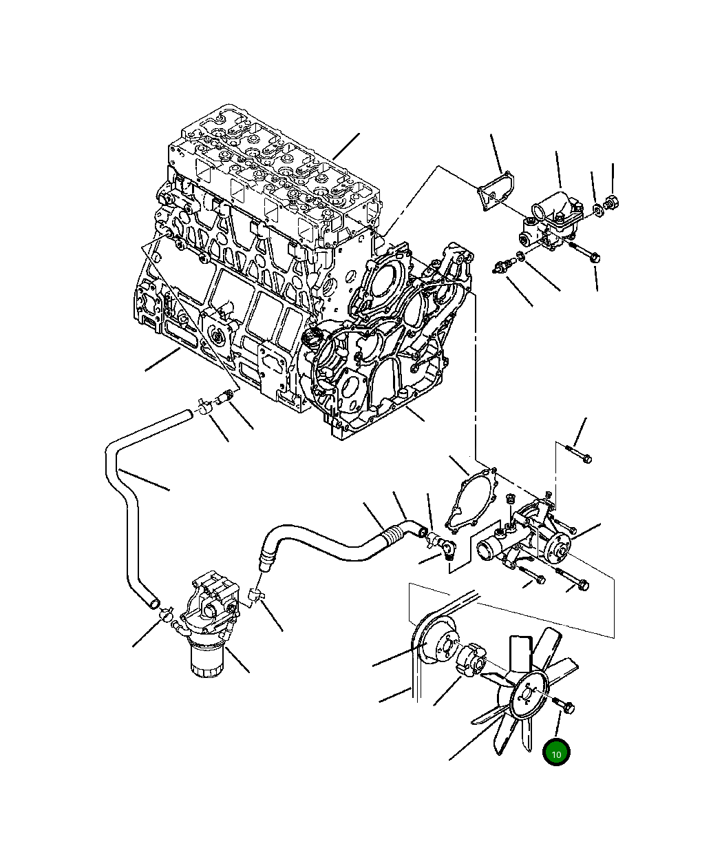 Болт YM261061-00452  Komatsu
