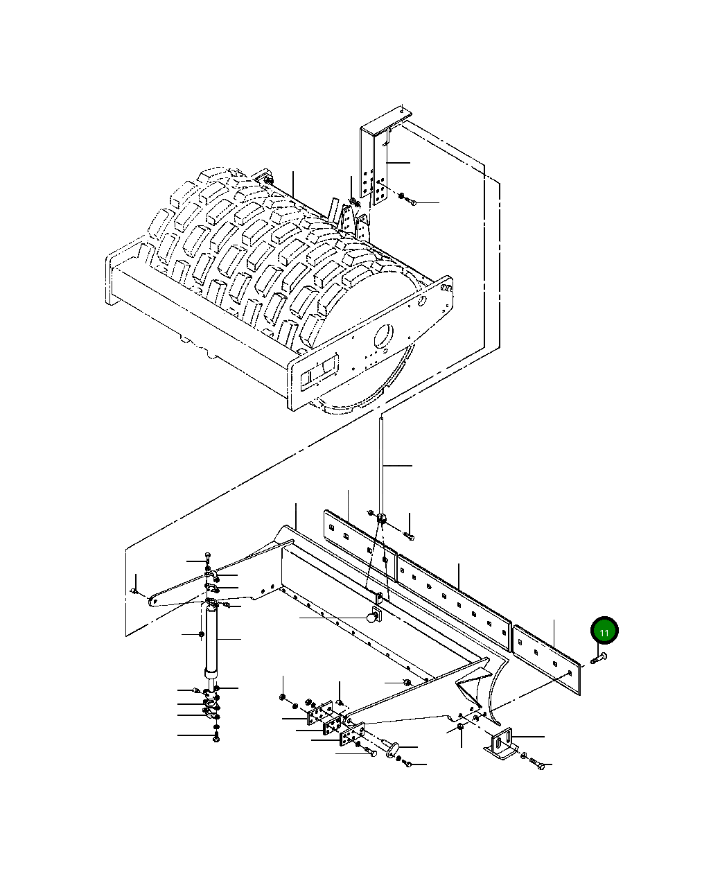 Болт 1261 685 H1 Komatsu