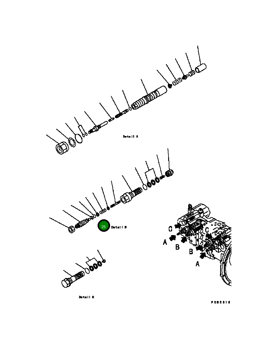 Кольцо 07001-02010 Komatsu