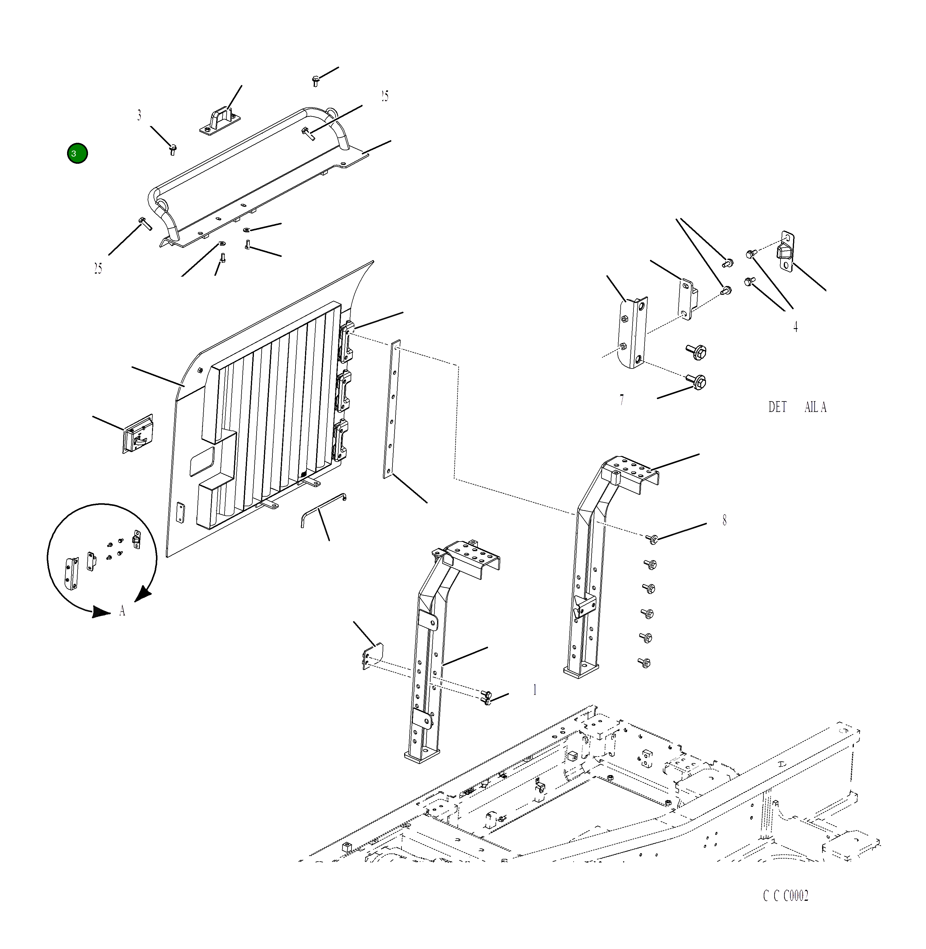 Крышка 2A6-54-A1620 Komatsu