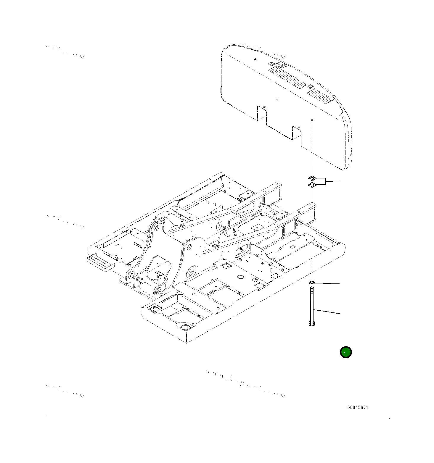 Болт 20Y4654130  Komatsu
