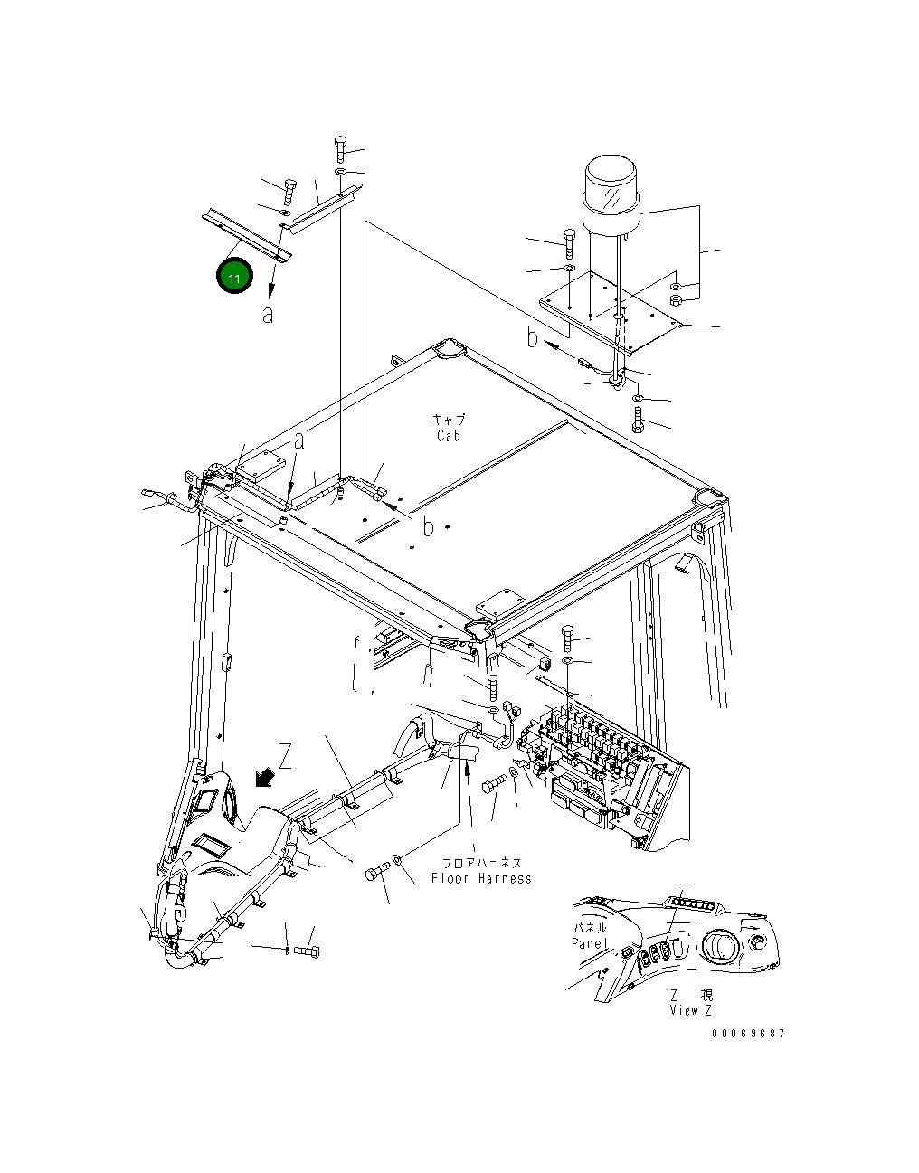 Крышка 423-957-4161 Komatsu