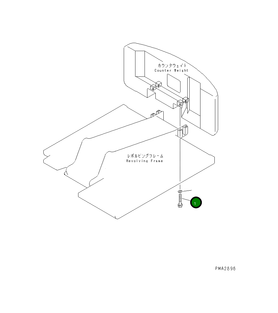 Болт 01011-62790 Komatsu