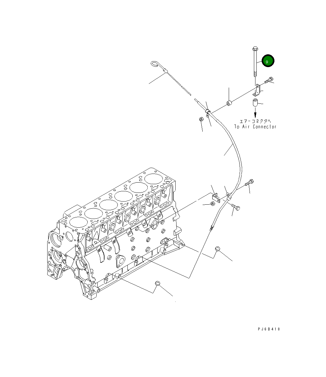 Болт 6222-11-4910 Komatsu