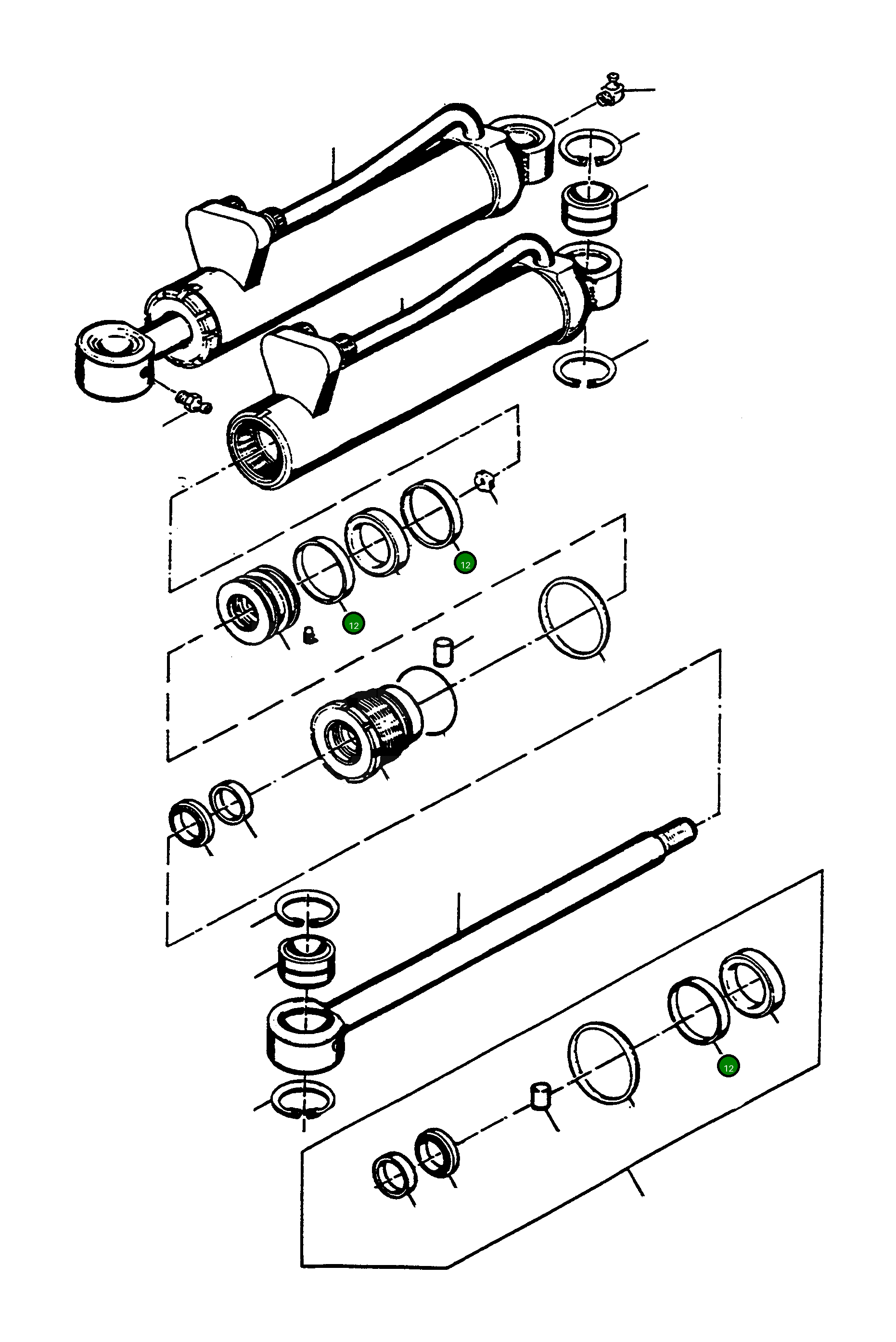 Кольцо 1609537M1 Komatsu