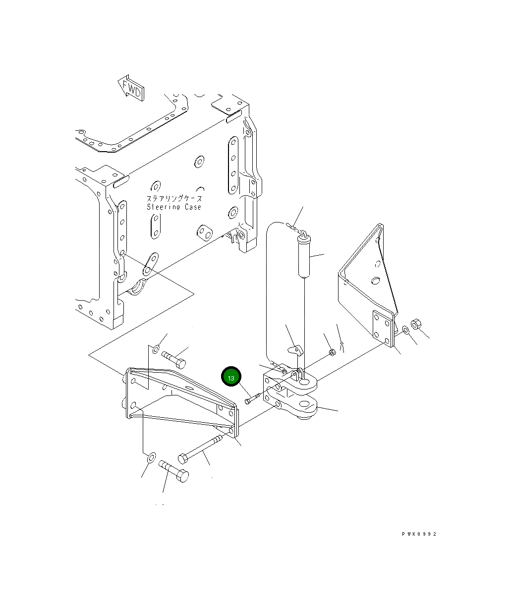 Болт 01052-51260 Komatsu