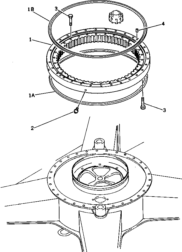 Болт 21K-09-11130  Komatsu