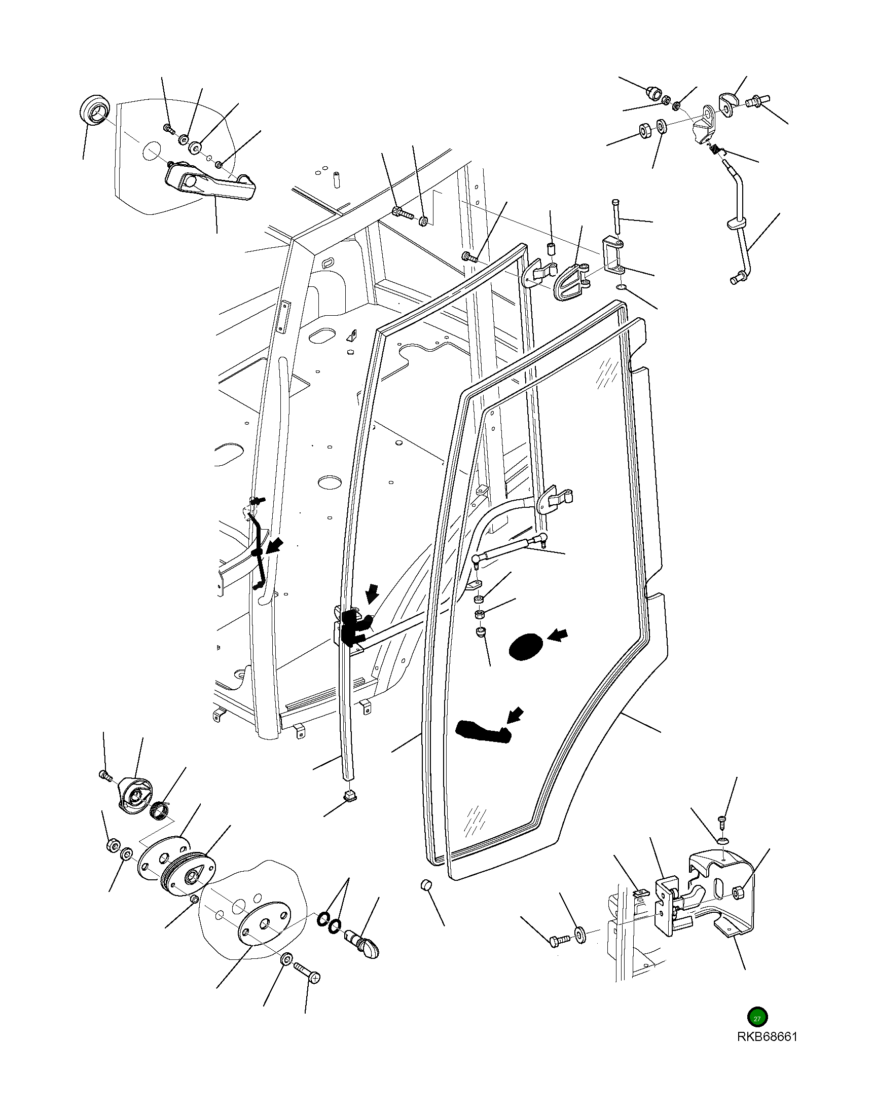 Крышка 42N-54-13480  Komatsu