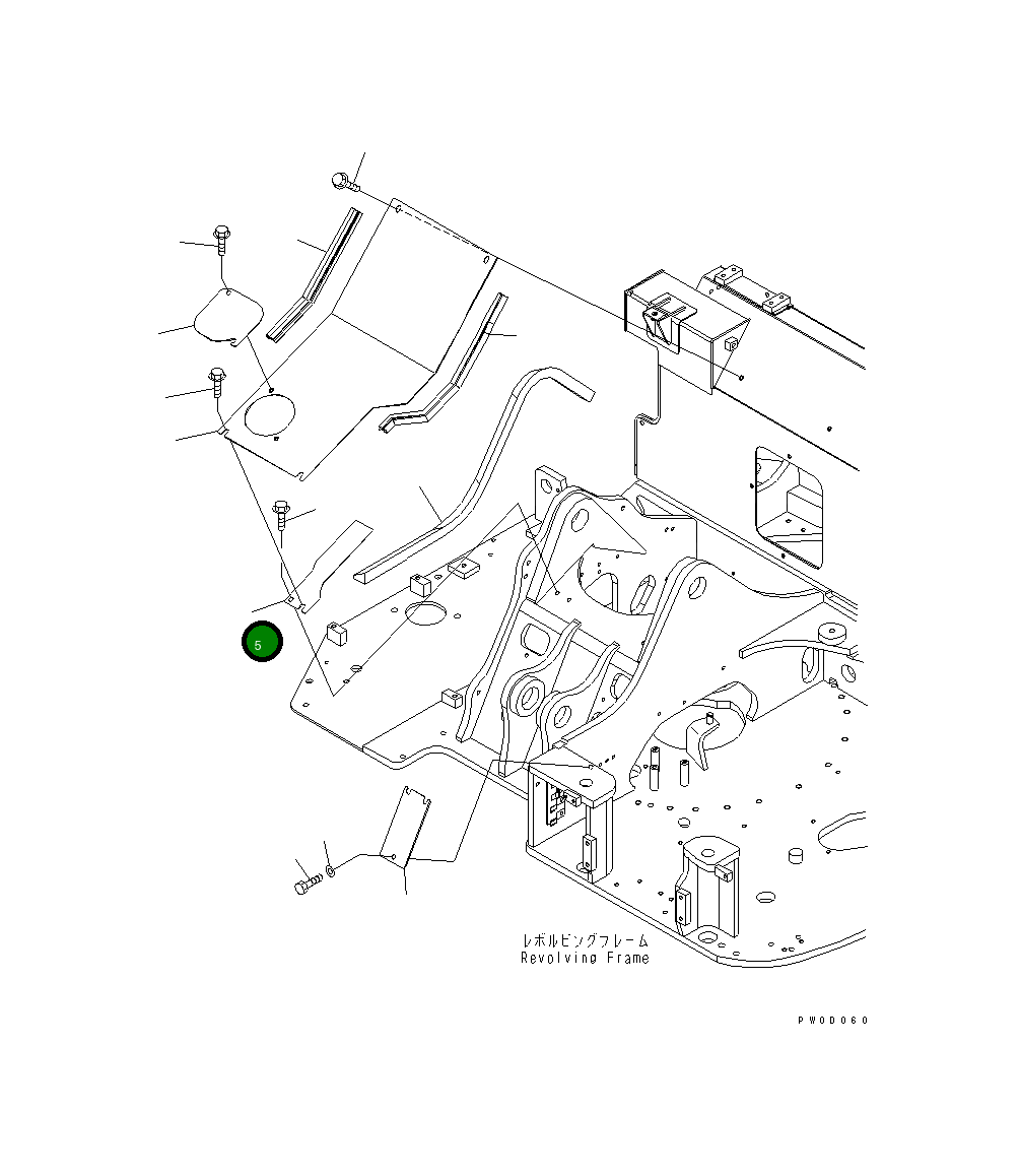 Крышка 21W-54-41540 Komatsu