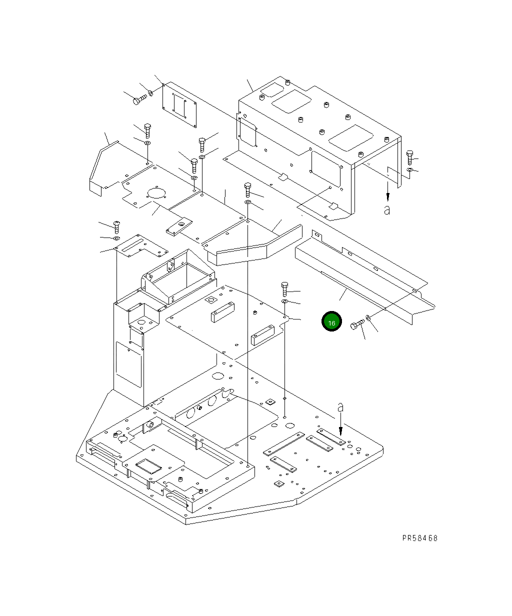 Крышка 234-54-51830 Komatsu