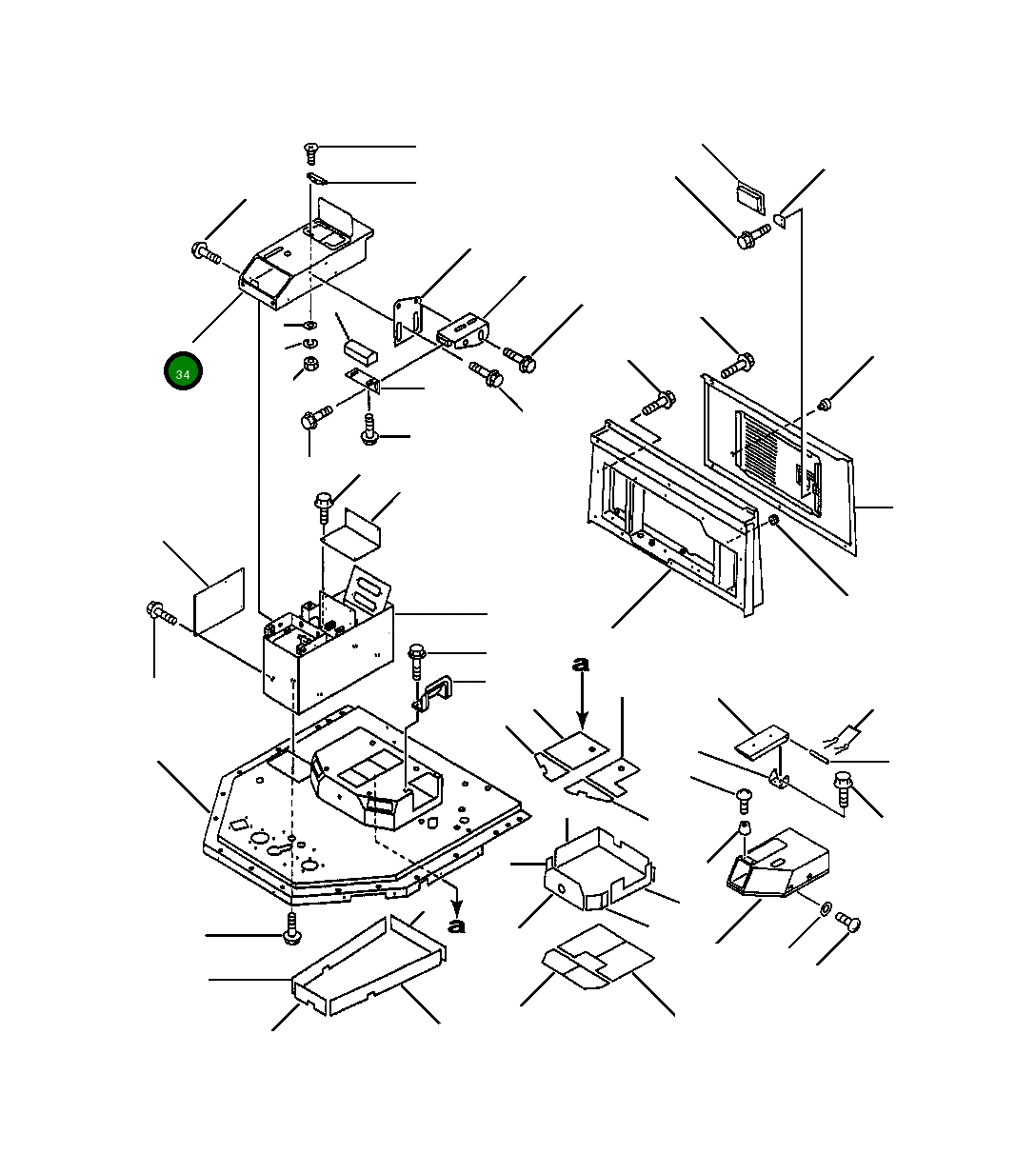 Крышка 425-54-12843  Komatsu