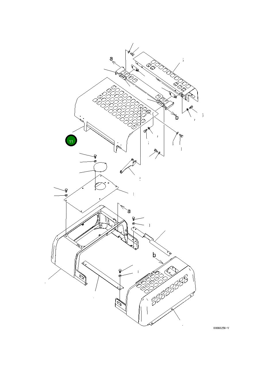 Крышка 208-54-75312  Komatsu
