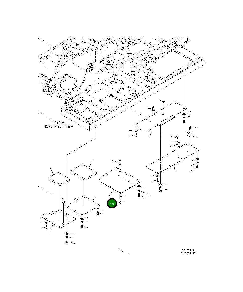 Крышка 207-54-78660  Komatsu
