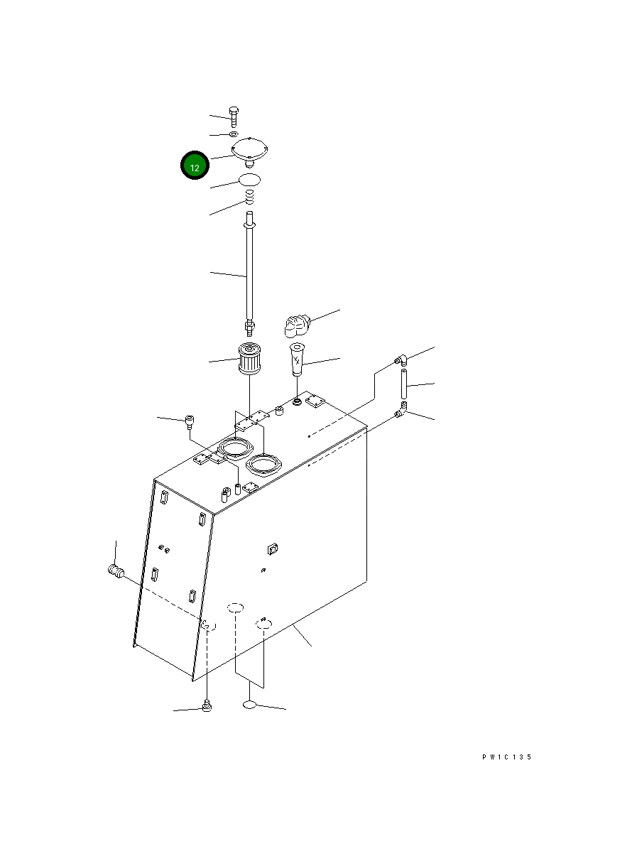 Крышка 21T-60-71150 Komatsu
