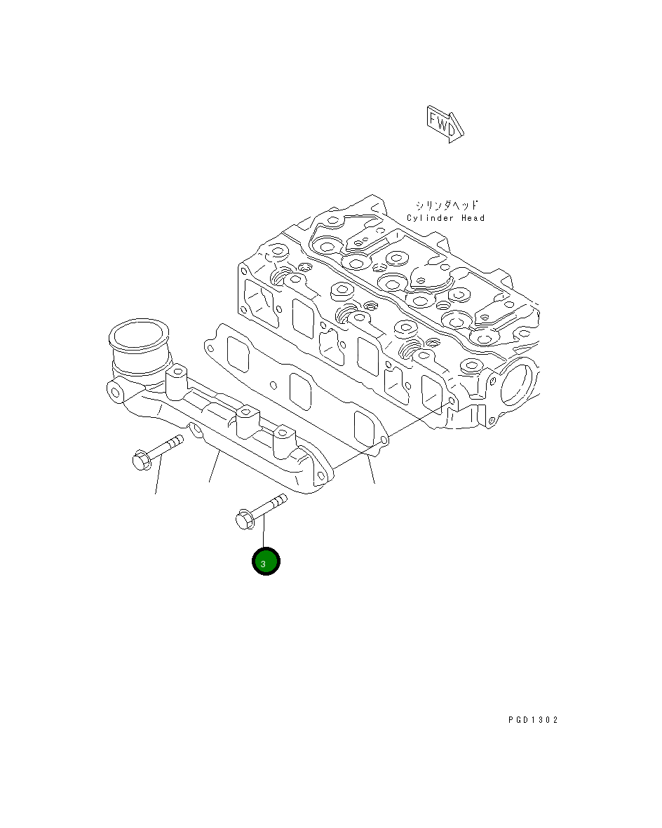 Болт 456-750 Komatsu