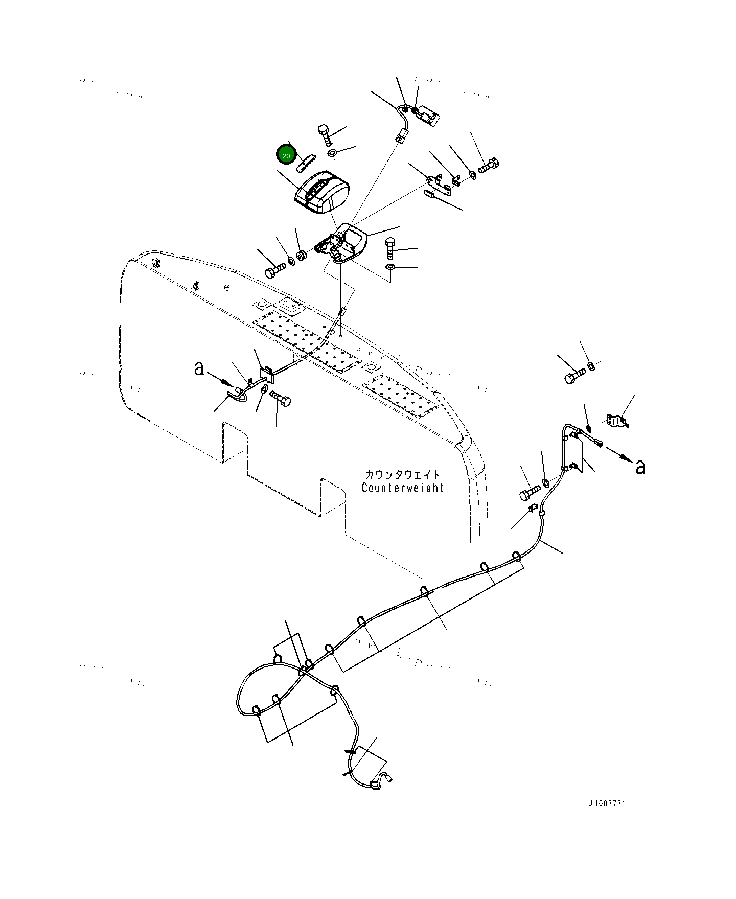 Крышка 2070676451  Komatsu