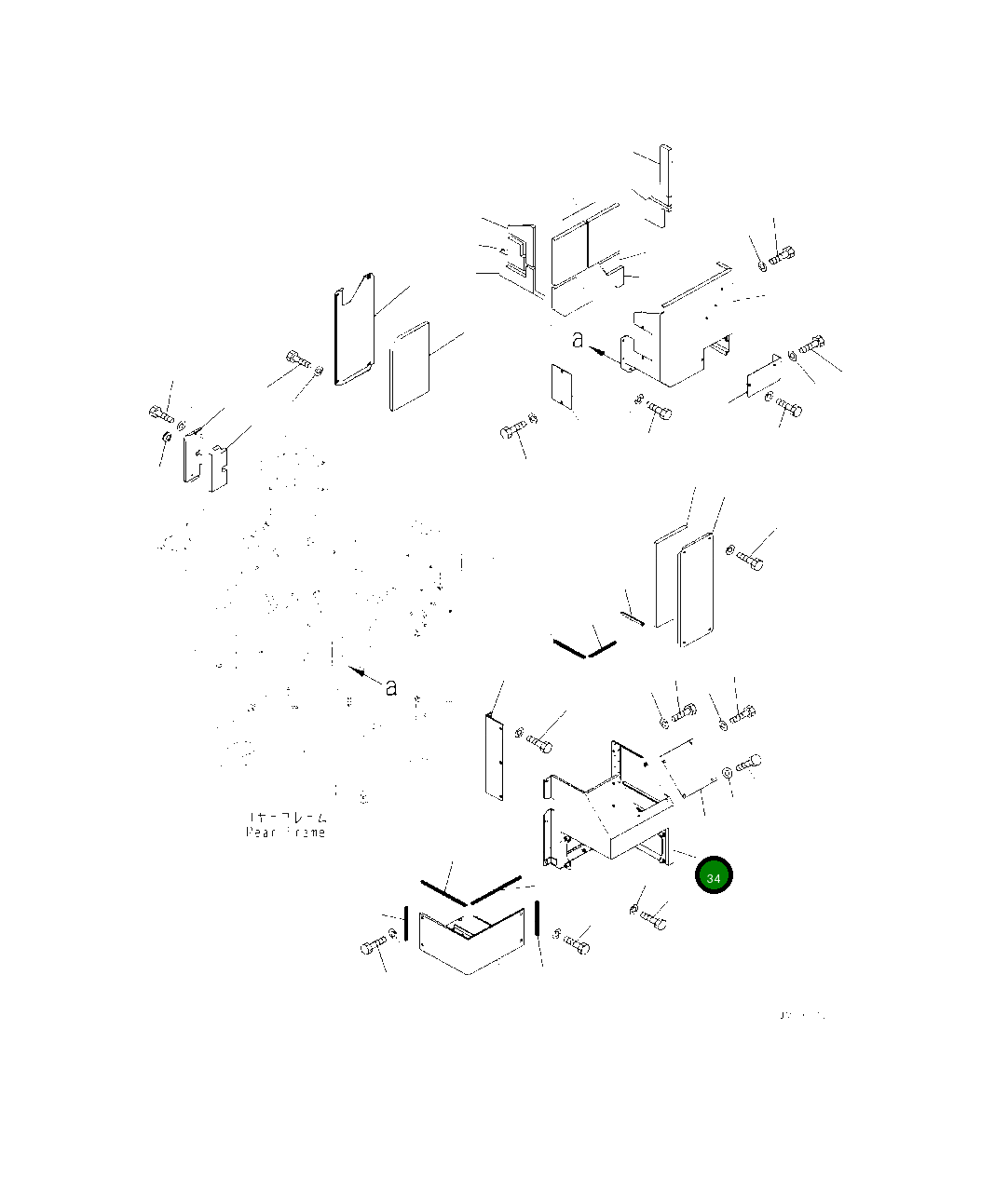 Крышка 425-46-54221 Komatsu