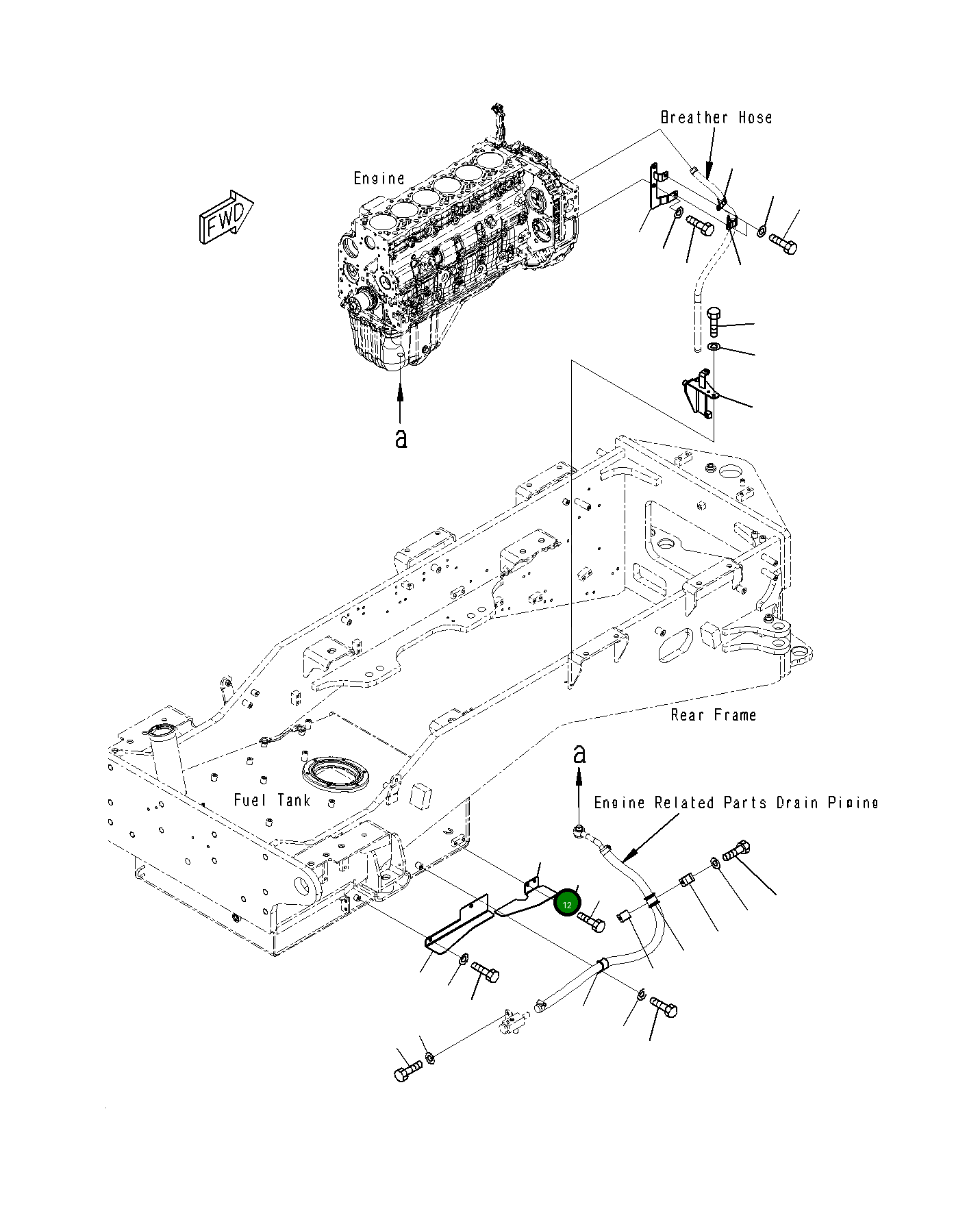 Крышка 23H-04-11151 Komatsu