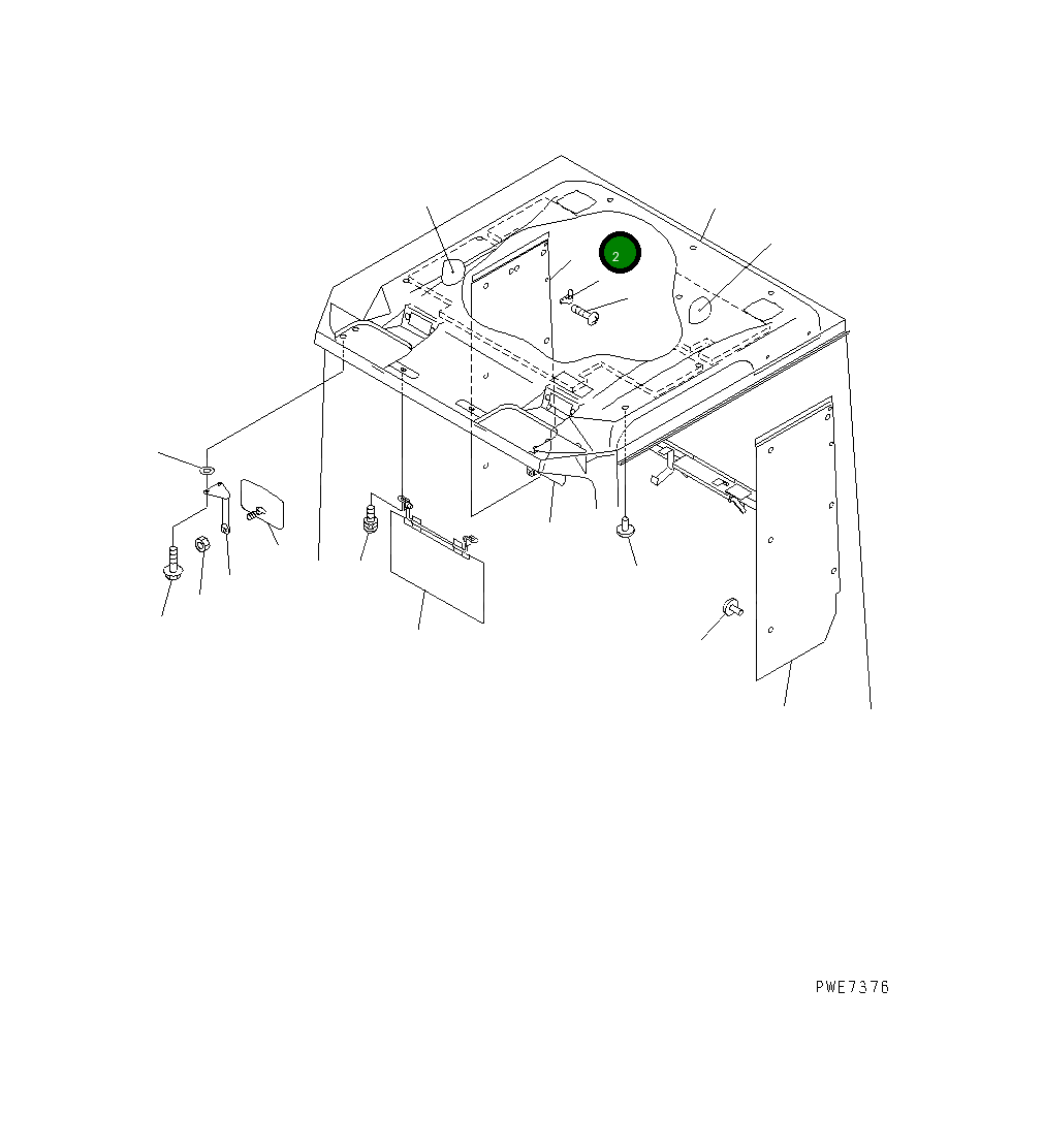 Крышка 425-56-21870 Komatsu