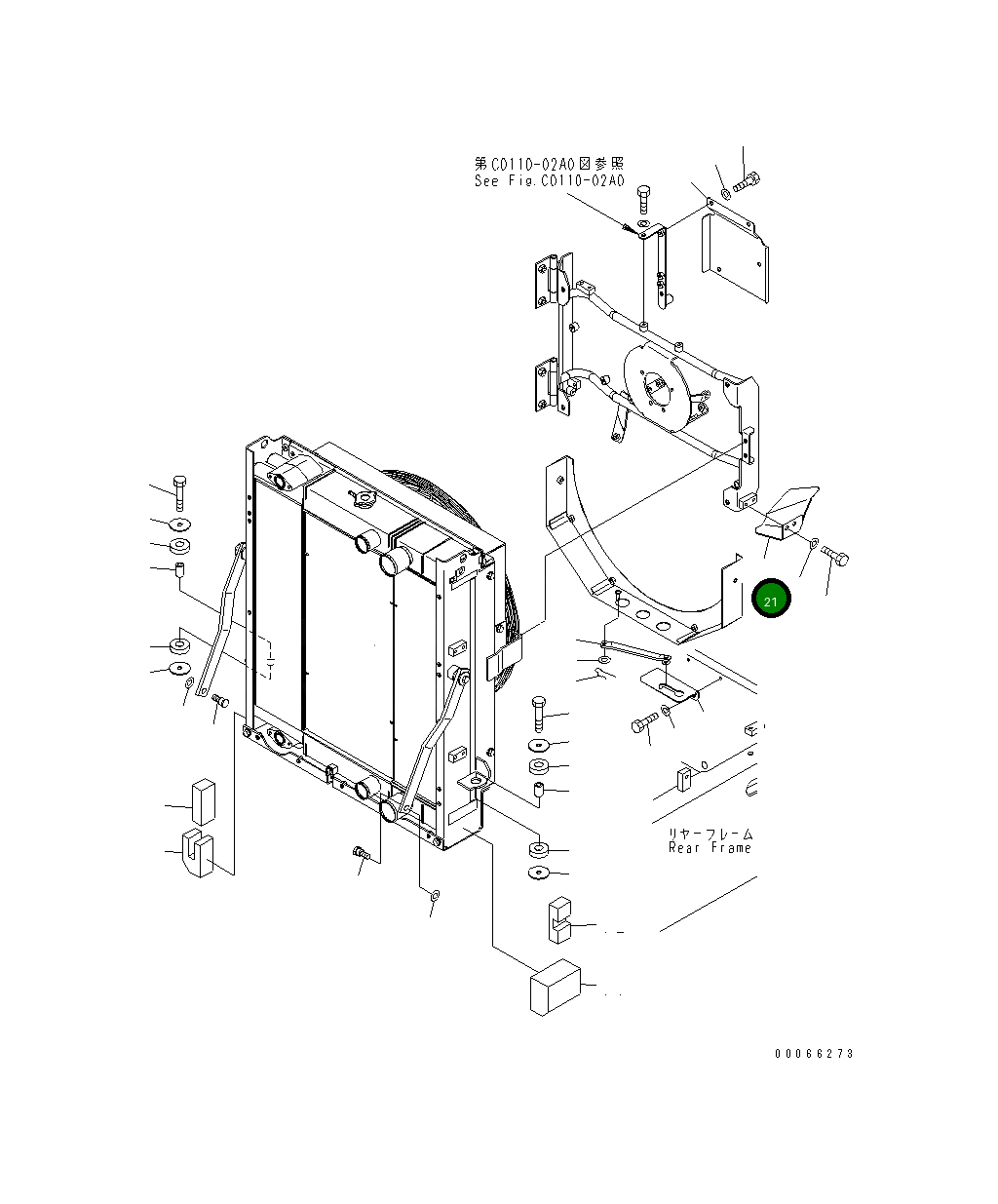 Крышка 418-03-43750 Komatsu