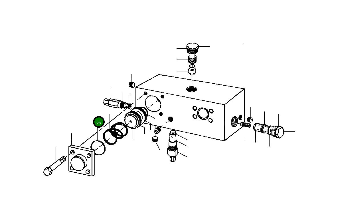 Кольцо уплотнительное (O-Ring) 1438 032 H1 Komatsu