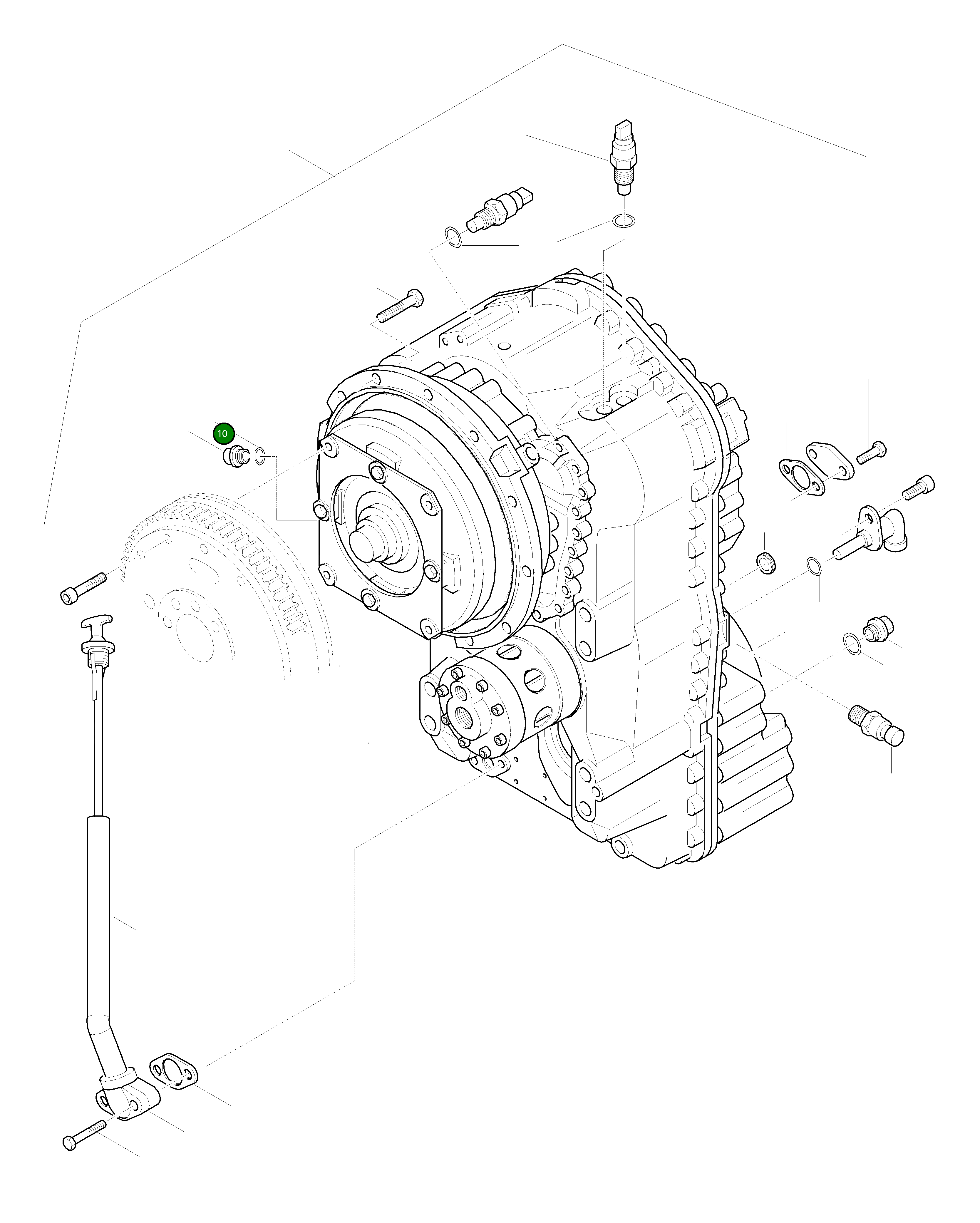 Кольцо уплотнительное (O-Ring) 42Y-15-H0T64 Komatsu