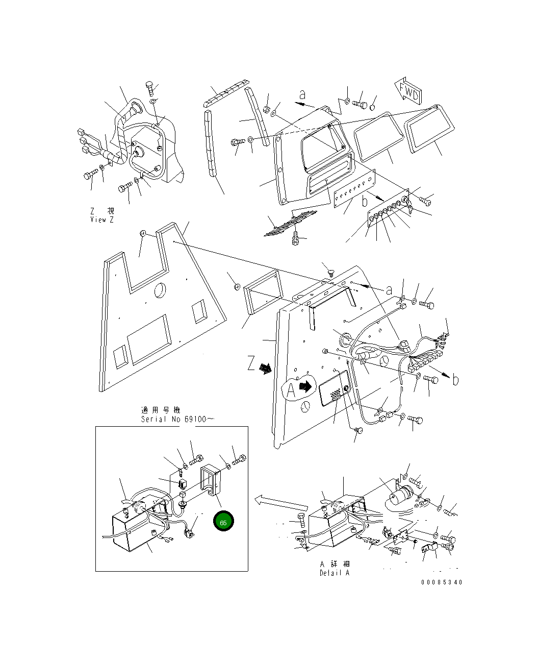 Крышка 134-54-78540 Komatsu