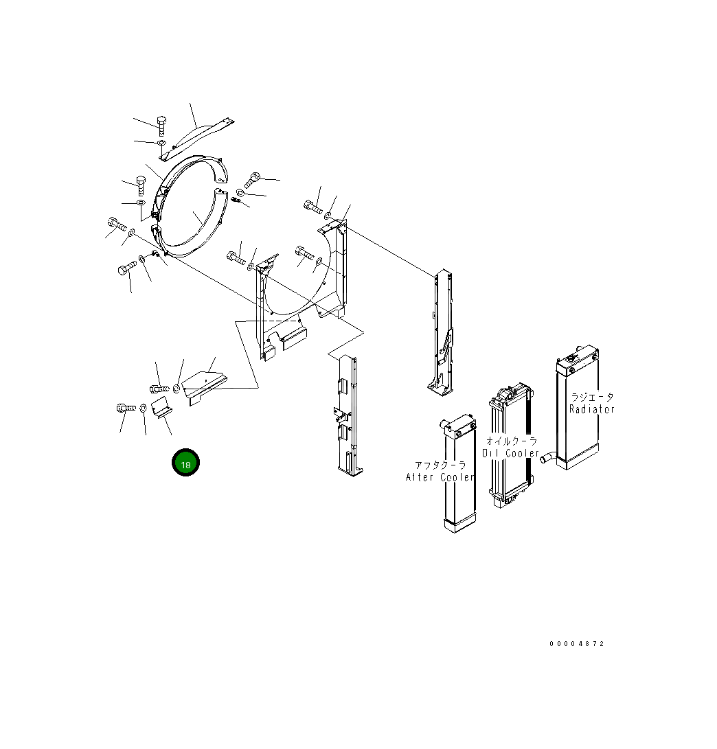 Крышка 22U-03-22220 Komatsu