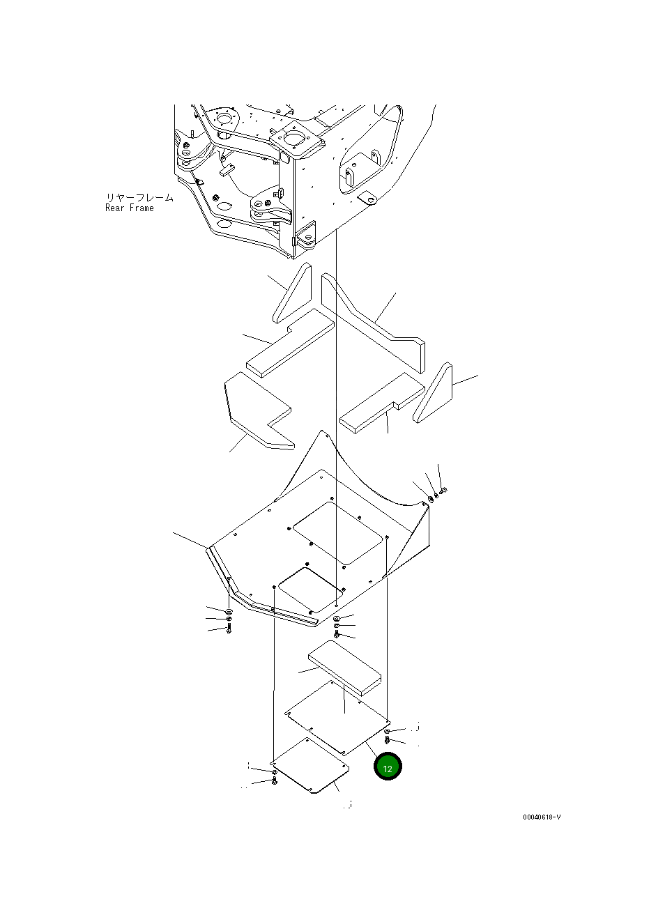Крышка 423-Z90-4450 Komatsu