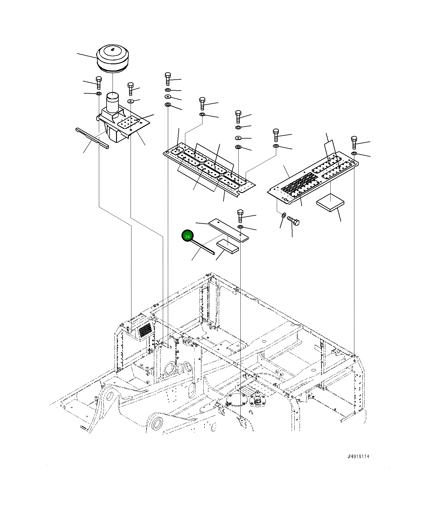 Крышка 208-54-78260  Komatsu
